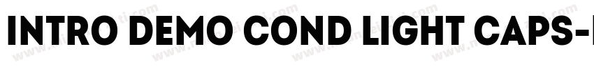 Intro Demo Cond Light CAPS字体转换